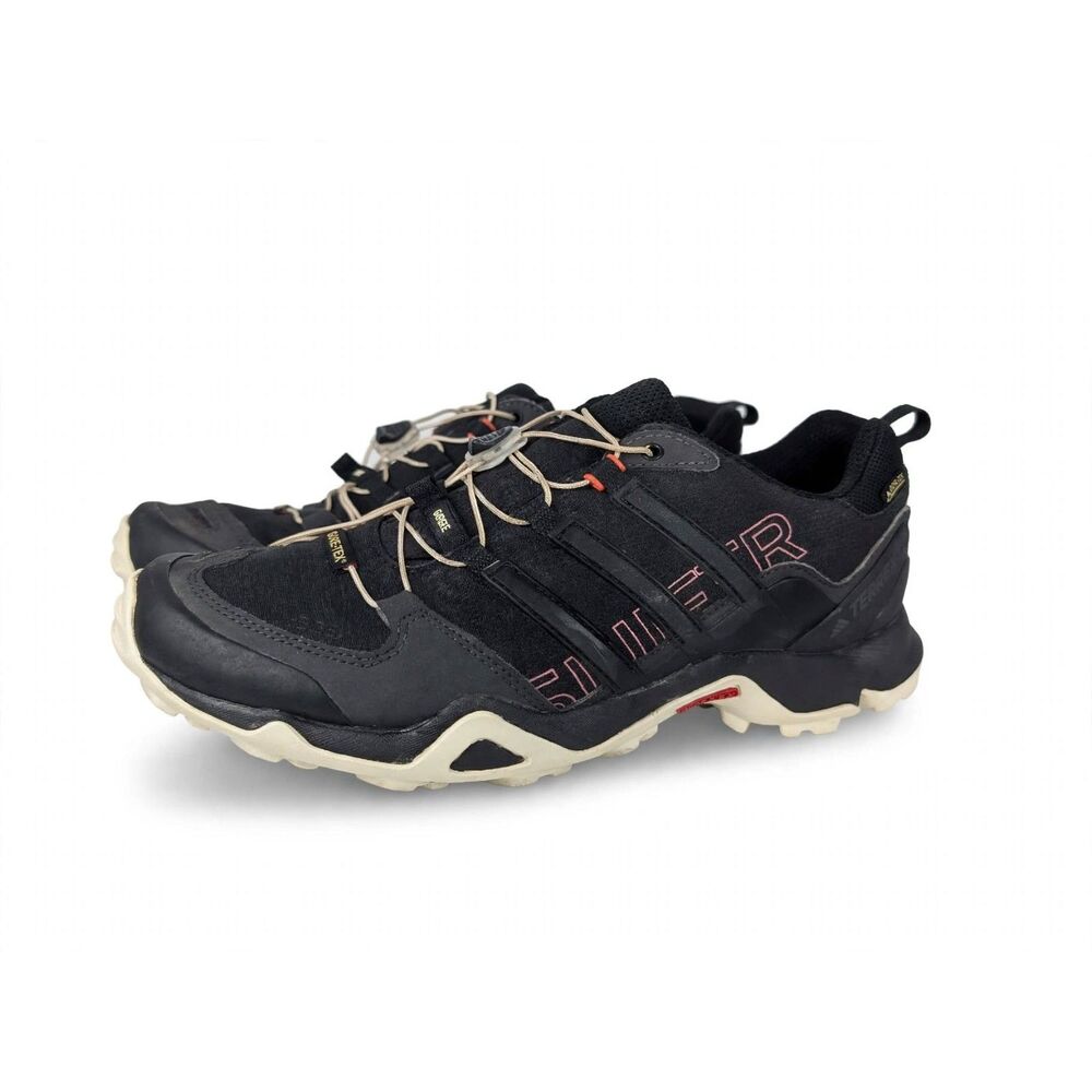 adidas Terrex Swift R GTX Gore-Tex Hiking Trail Shoes Black Womens Size 9.5 BB46